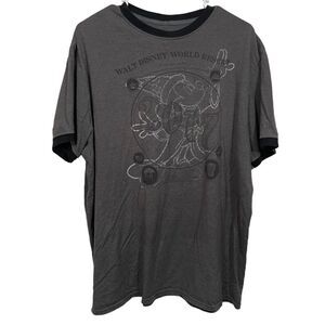 Disney Parks Mickey Mouse Grey Graphic Short Sleeve T-Shirt
